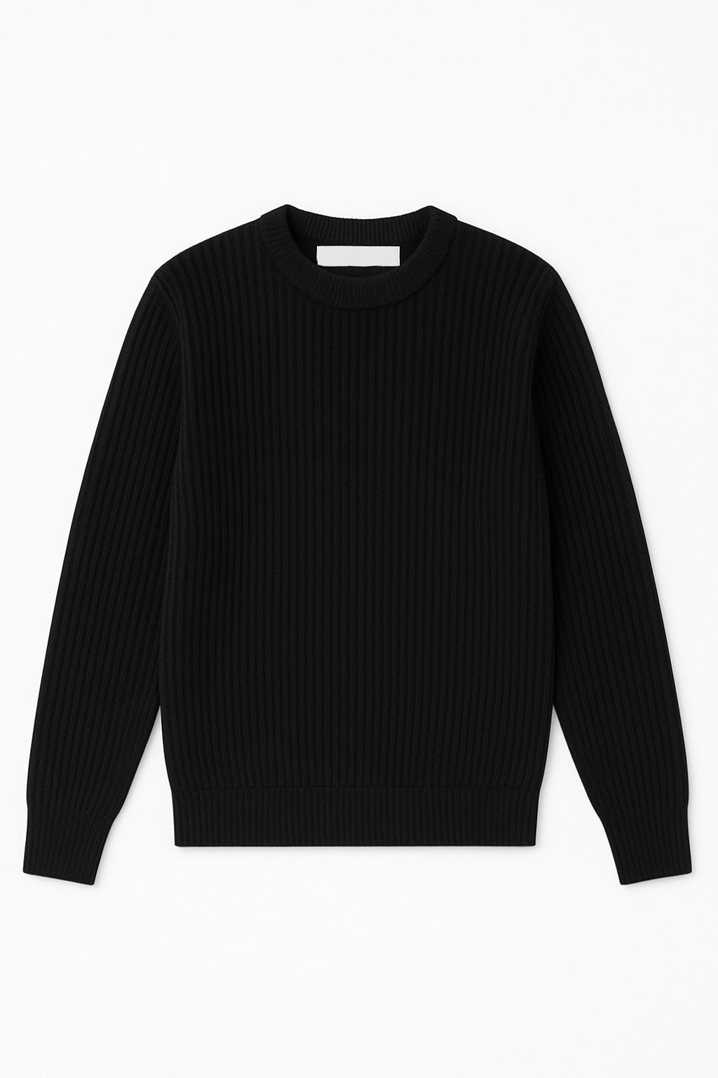 Black knitted sweater